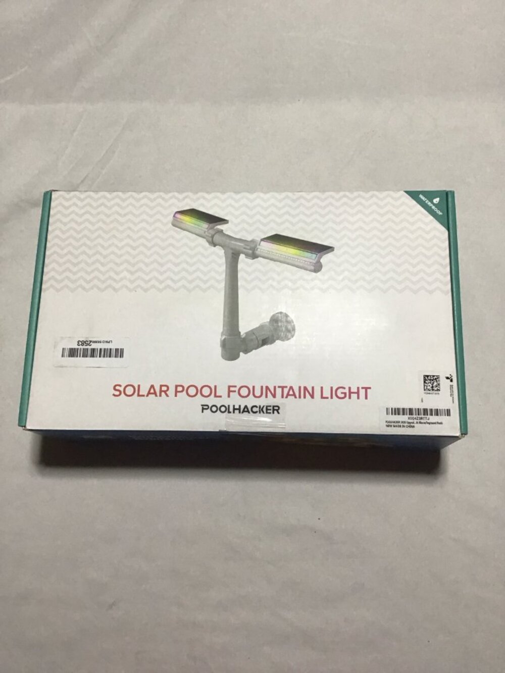 PoolHacker Solar Fountain Head 10-Color LED Lights Remote Dusk Sensing Timer
